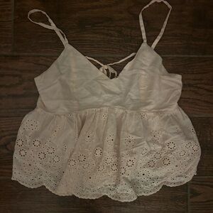 Baby pink summer tank open back